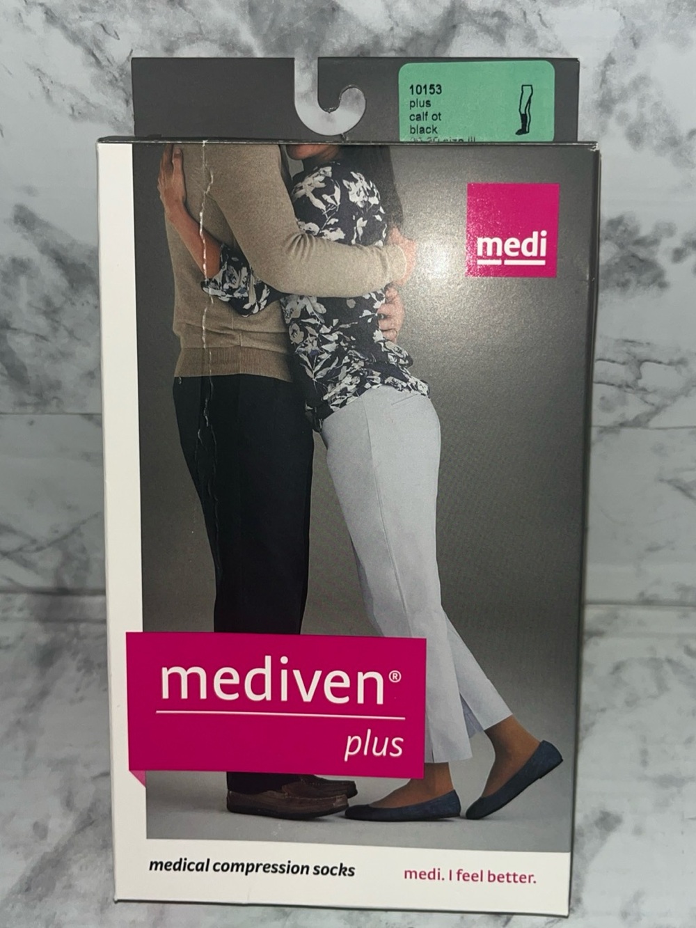 Mediven Compression Socks Plus Calf W/ Open Toe Black 20-30 Size III 10153 New